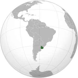Uruguay_orthographic_projection.CREDIT Connormah SOURCE Wikipedia Commons Public Domain